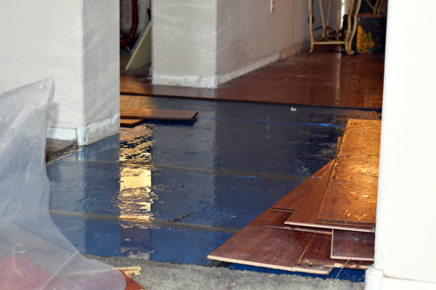 Professional Emergency Water Damage technician working in West Kingston, RI